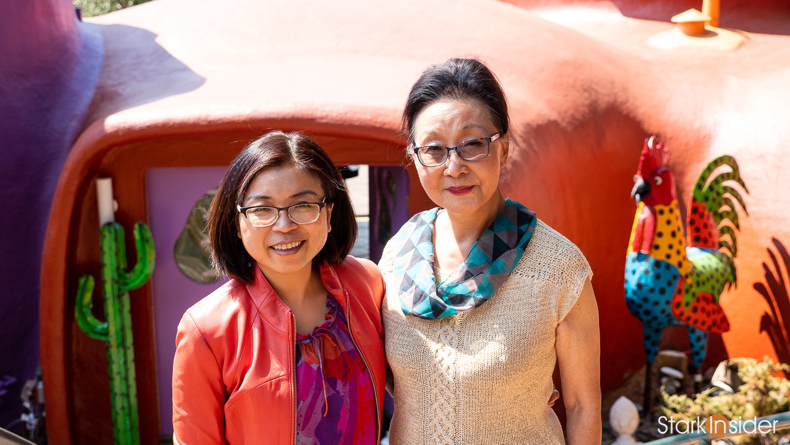 Flintstone House architectural detail and dome structure - Bay Area